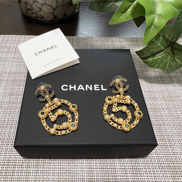 CHANEL シャネル ピアス NO5 ゴールド 箱付き