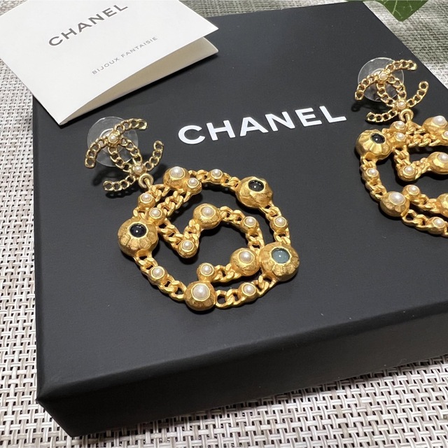 CHANEL シャネル ピアス NO5 ゴールド 箱付き