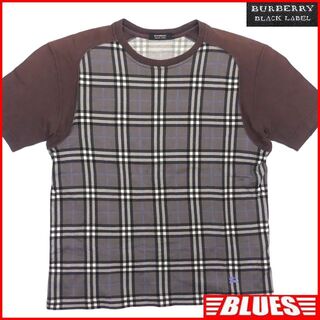バーバリーブラックレーベル(BURBERRY BLACK LABEL)の廃盤 バーバリーブラックレーベル Tシャツ L メンズ カットソー JJ304(Tシャツ/カットソー(半袖/袖なし))