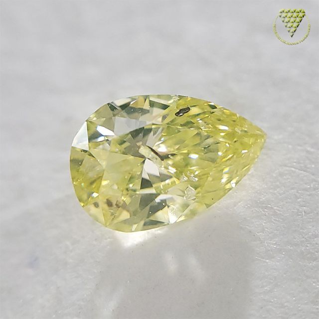 0.342 ct F.Grn-ish Yellow 天然 イエロー ダイヤモンド