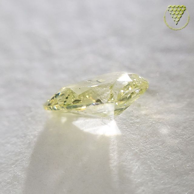 0.342 ct F.Grn-ish Yellow 天然 イエロー ダイヤモンド レディースのアクセサリー(リング(指輪))の商品写真