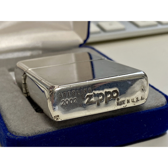 Zippo/ライター/2002年/スターリングシルバー/スタシル/ビンテージ