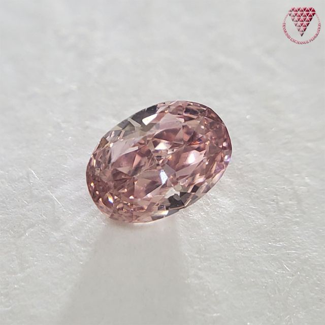 0.104 ct F. Int. Or. Pink VS2 天然 ピンク ダイヤ レディースのアクセサリー(リング(指輪))の商品写真