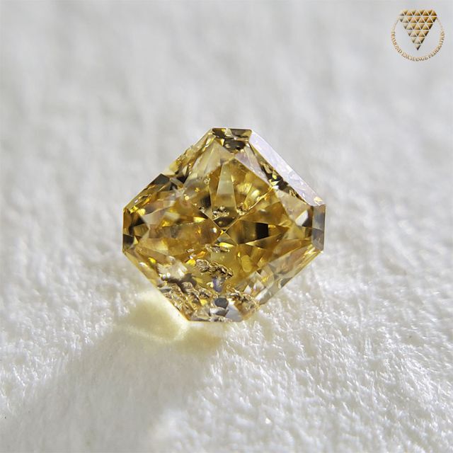 0.150 ct F.O-YELLOW SI2 天然 オレンジ イエロー ダイヤ