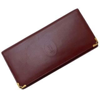 カルティエ(Cartier)のカルティエ 二つ折り 長財布 ボルドー マスト 美品(財布)