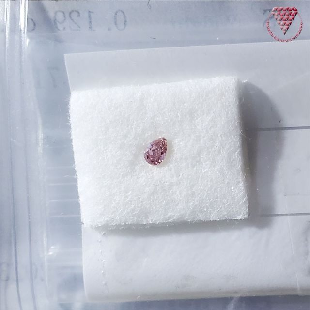 0.129 ct F. D. Pink I1 AGT 天然 ピンク ダイヤモンド レディースのアクセサリー(リング(指輪))の商品写真