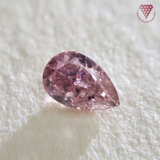 0.129 ct F. D. Pink I1 AGT 天然 ピンク ダイヤモンド(リング(指輪))