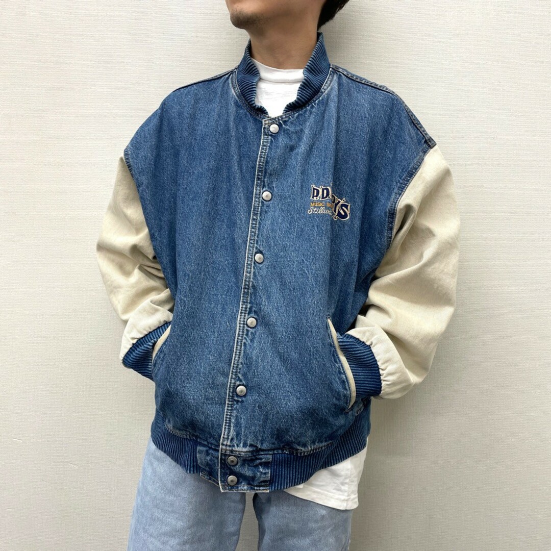 US古着 カナダ製 iD WEAR デニム スタジャン 切り替え P. D. PAPPY'S