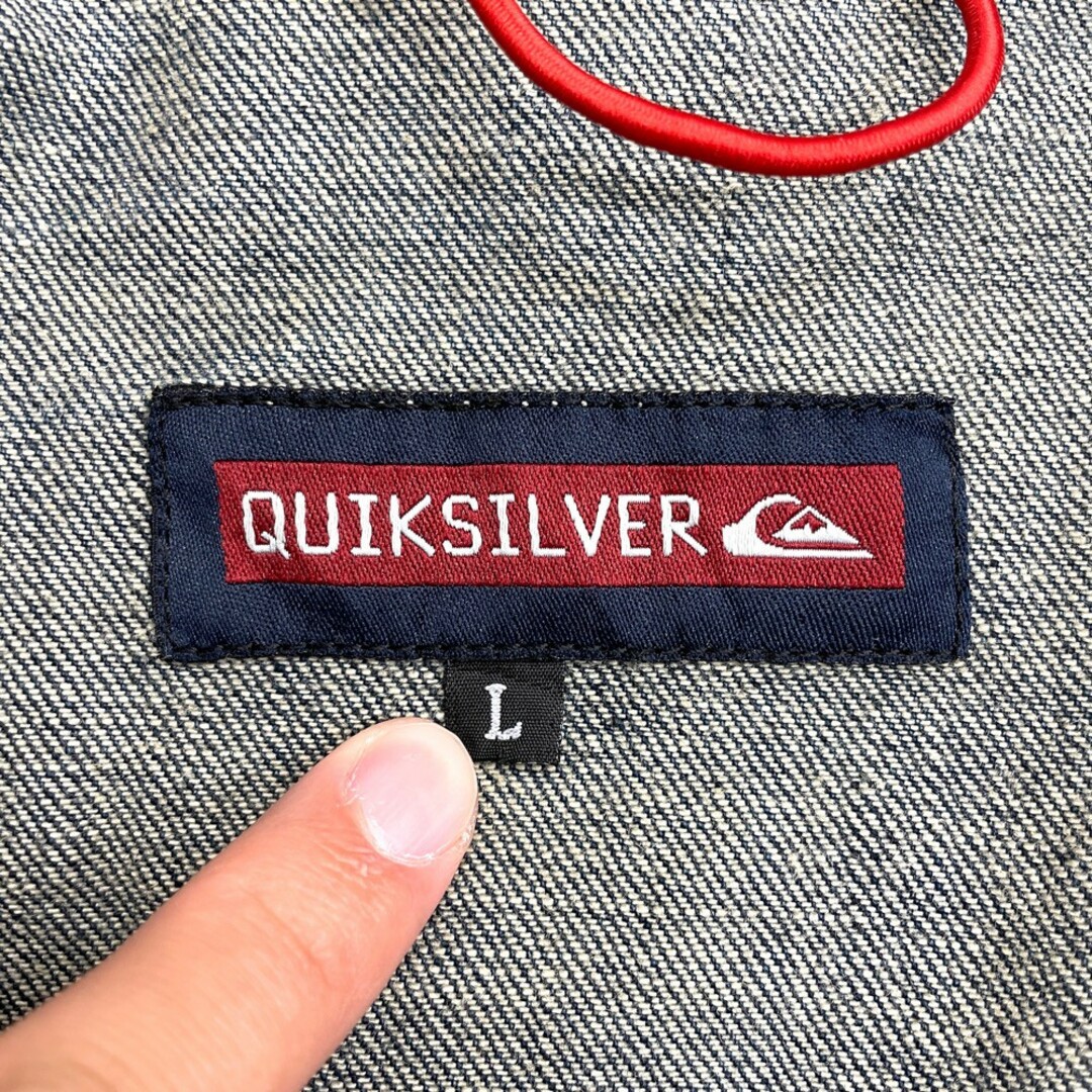 QUIKSILVER クイックシルバー デニム ベスト デニムベスト ロゴ