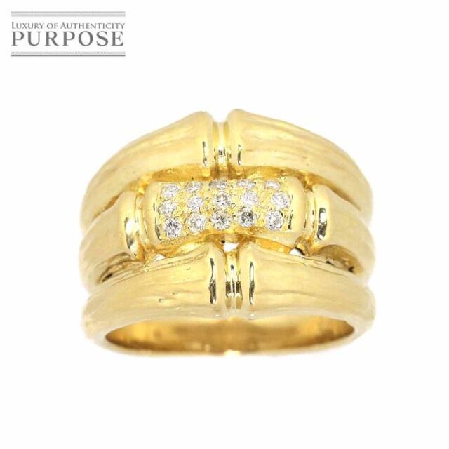 祝開店!大放出セール開催中 リング 11号 ダイヤ 0.15ct K18 YG