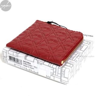 ウォレットコムデギャルソン(WALLET COMME des GARCONS)の新品 コムデギャルソン ウォレット SA310EA レザー エンボス 財布 赤(財布)