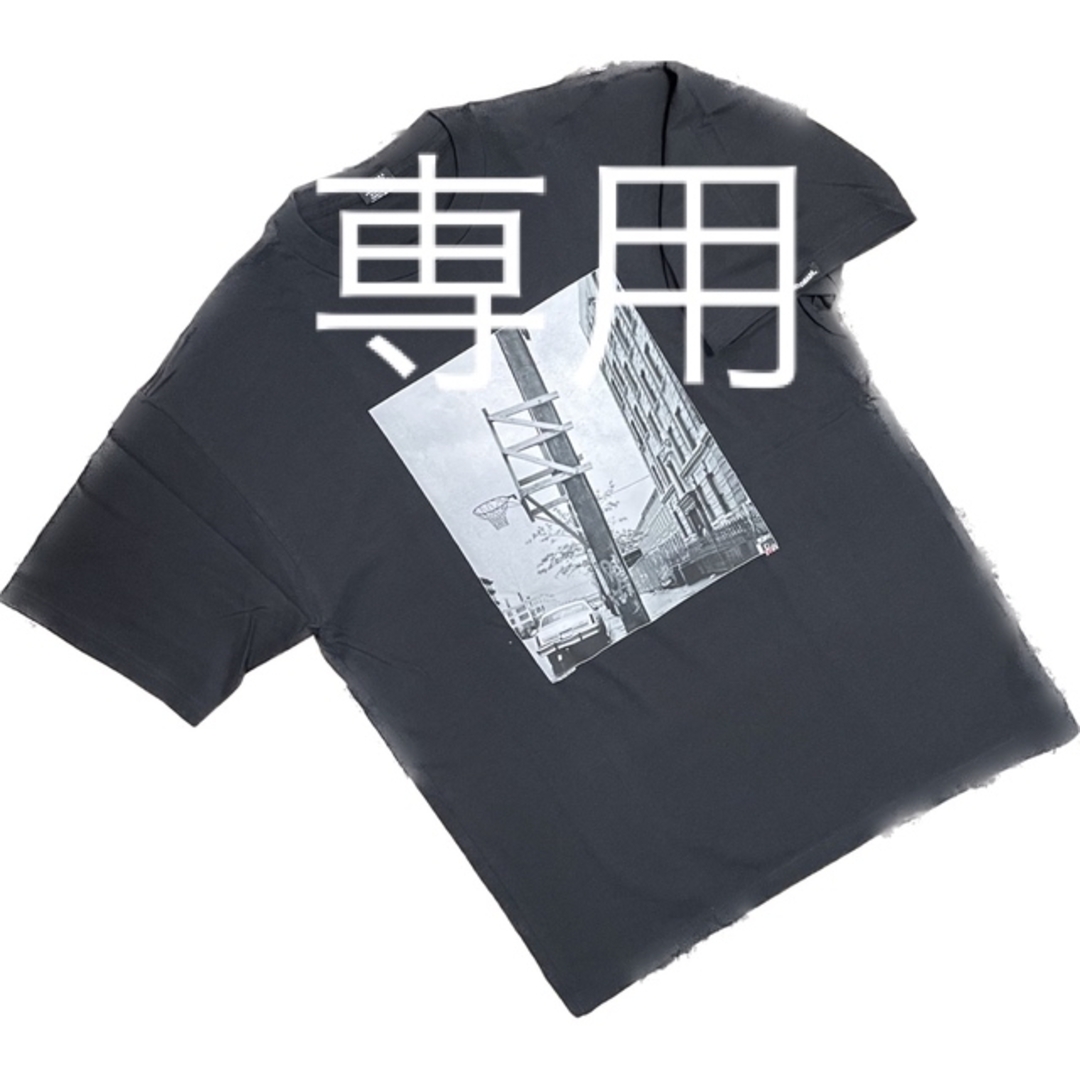 【STUSSY】90s old stussy フォトTシャツ 黒 XL ⑥