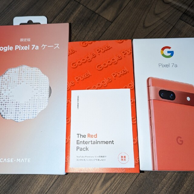 期間限定特価】 Google Pixel Google Pixel 7a Coral+限定ケース+