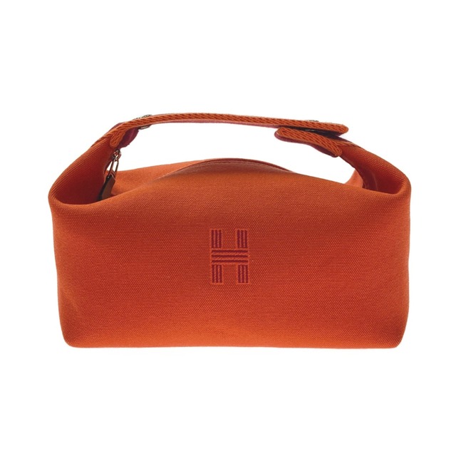 ☆☆HERMES エルメス セリエ ブリッドアブラックPM オレンジ バニティバッグ ハンドバッグ