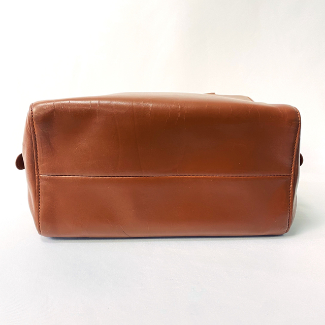 LOEWE ロエベ ハンドバッグ ミニボストン ナッパレザー ブラウン