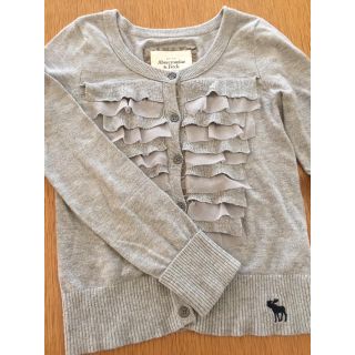 アバクロンビーアンドフィッチ(Abercrombie&Fitch)の【アバクロ  フリルの可愛いカーディ  S】(カーディガン)