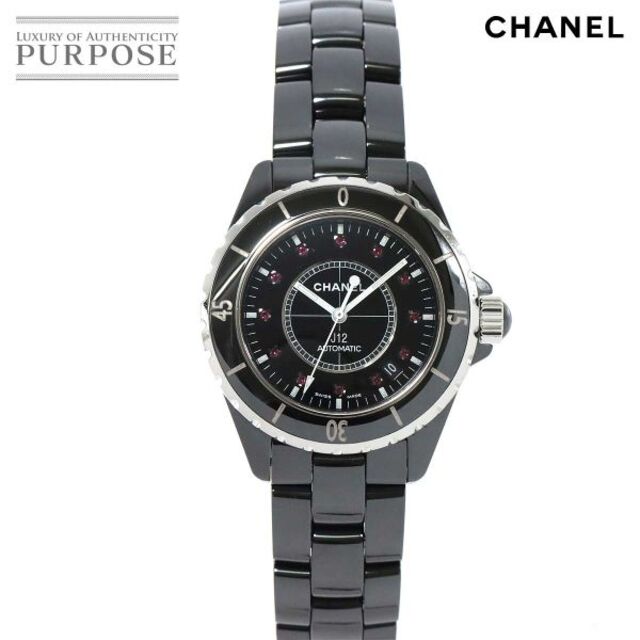 時計 シャネル CHANEL J12 38mm H1635 メンズ 腕時計 ルビー 12P