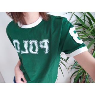 ポロラルフローレン(POLO RALPH LAUREN)の未使用品☆ロゴプリント 半袖カットソー リンガーネック(Tシャツ(半袖/袖なし))