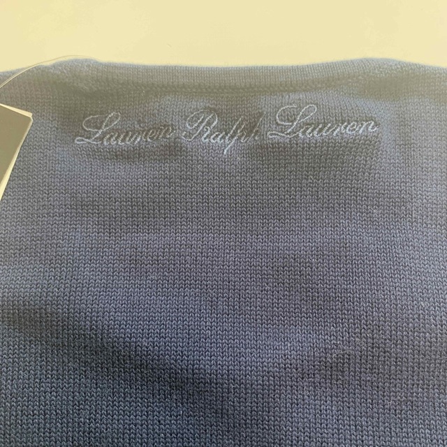 Ralph Lauren(ラルフローレン)の【新品】ラルフローレン ノースリーブ ニット セーター ネイビー XS レディースのトップス(ニット/セーター)の商品写真