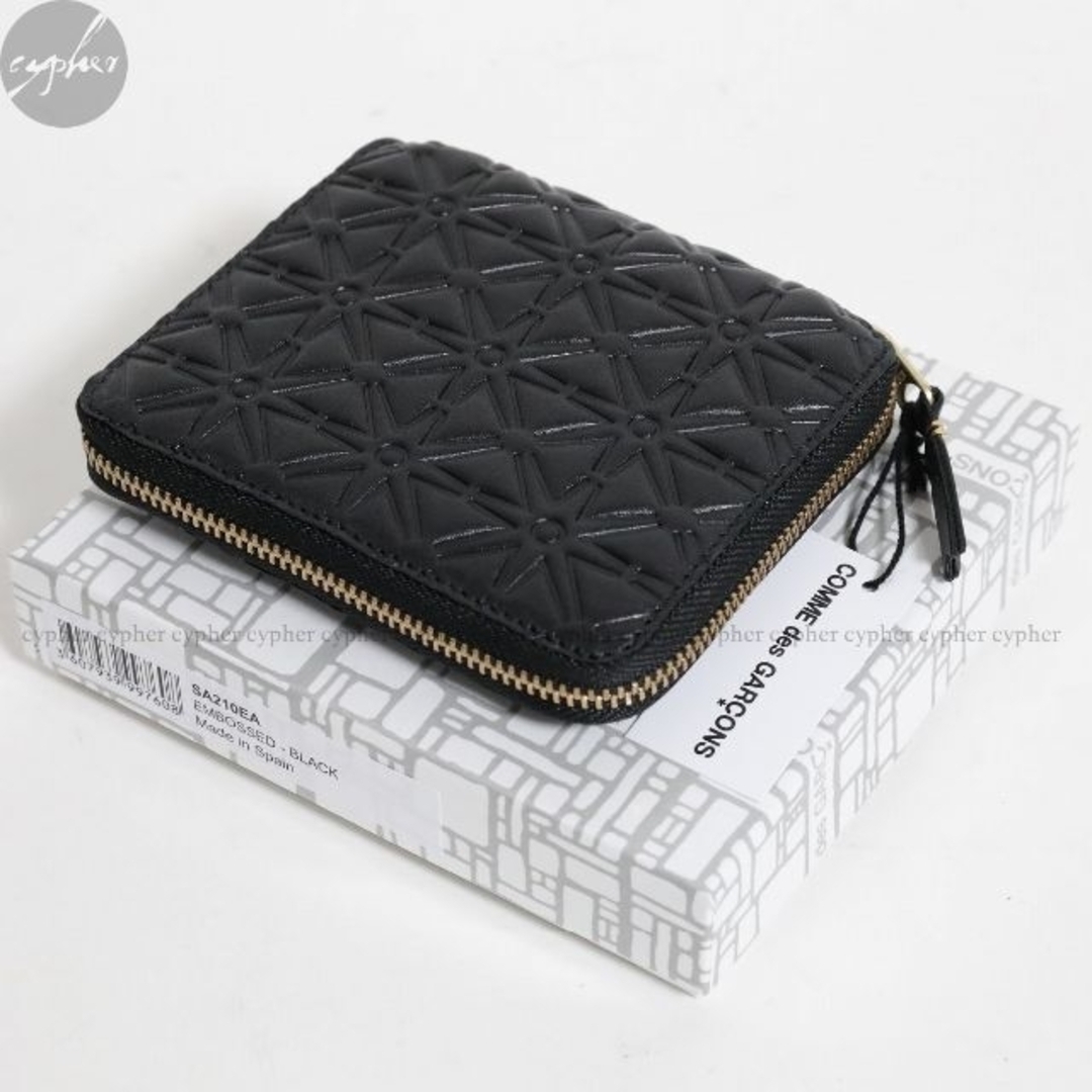 コムデギャルソン black 財布 wallet SA210EA エンボス