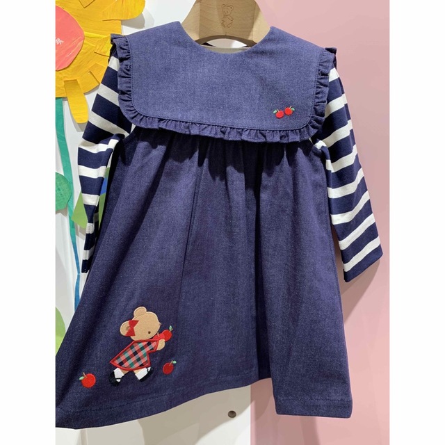 familiar(ファミリア)のファミリア　ジャンパースカート  80 新品未使用 キッズ/ベビー/マタニティのベビー服(~85cm)(ワンピース)の商品写真