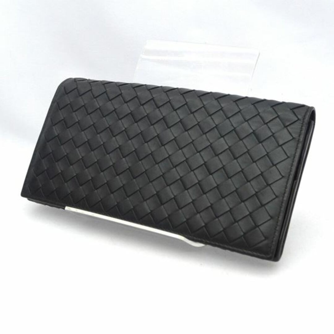 BOTTEGA VENETA / ボッテガヴェネタ ◆イントレチャート 長財布 ブラック メンズ レザー 【財布/サイフ/ウォレット/wallet/コイン】 ブランド  [0220322530]