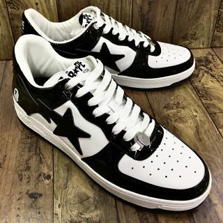 アベイシングエイプ(A BATHING APE)のA BATHING APE BAPESTA LOW "BLACK" アベイシング エイプ ベイプスタ ロー "ブラック"【中古】【004】【岩】(スニーカー)