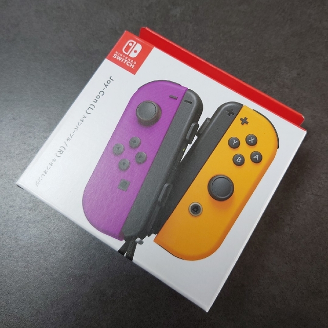 Switch　ジョイコン　JoyCon　スイッチ　ネオンパープル　ネオンオレンジ