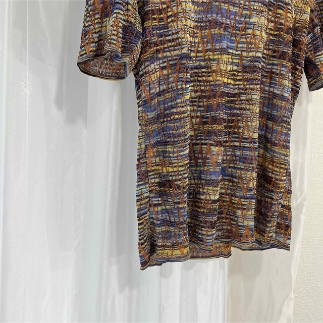 MISSONI 未使用 リブニット長袖カットソー トップス マルチカラー 44