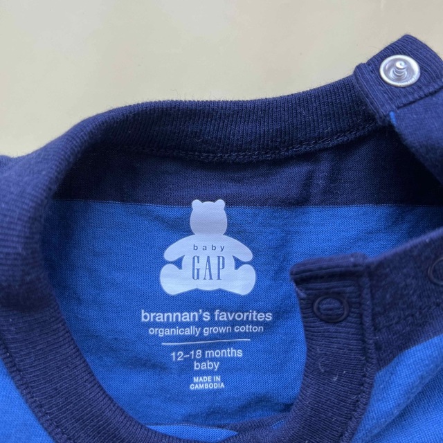 babyGAP(ベビーギャップ)のGAP ベビー　長袖ロンパース　80 キッズ/ベビー/マタニティのベビー服(~85cm)(シャツ/カットソー)の商品写真