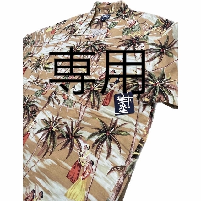 【STUSSY】90s old stussy アロハシャツ L 新品 タグ付き