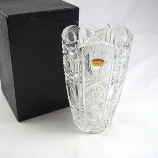 KAMEI GLASS ◆【ガラス】カメイガラス/Buderドイツ製クリスタルフラワーベース BU-001 華道具 インテリア コレクション ギフト【未使用】  [0220381069](食器)