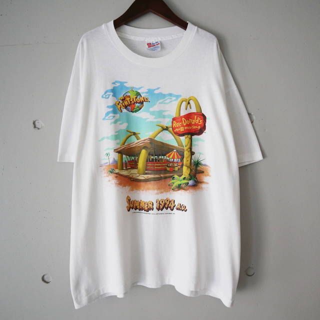 Tシャツ/カットソー(半袖/袖なし)90s The Flintstones Mcdonald's Tシャツ