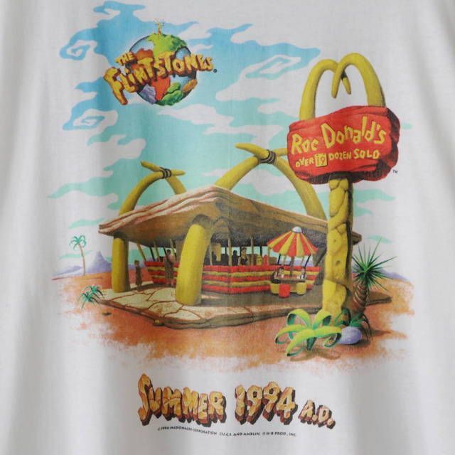 Hanes(ヘインズ)の90s The Flintstones Mcdonald's Tシャツ メンズのトップス(Tシャツ/カットソー(半袖/袖なし))の商品写真