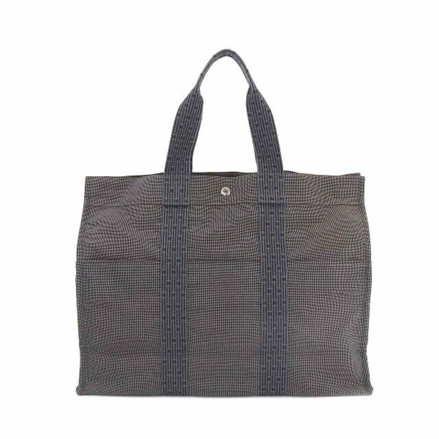 エルメス HERMES エールライン トート GM バッグ キャンバス グレー