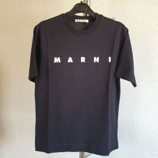 【新品・未使用】MARNI KIDS ロゴプリントコットンTシャツブラック10Yキッズ/ベビー/マタニティ