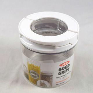 OXO Good Grips / オクソー ◆【キッチン】オクソー/フリップロック ガラスキャニスター（0.5L） すまい キッチン 雑貨 ギフト【未使用】  [0220383093](食器)