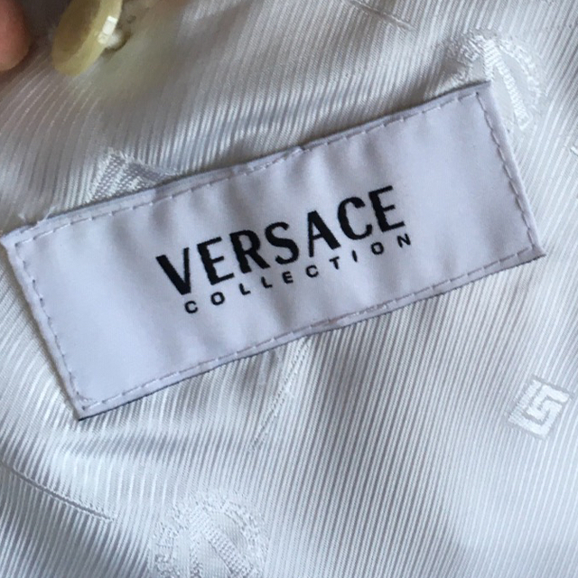 VERSACE - ヴェルサーチ ラムレザー テーラードジャケット レザー