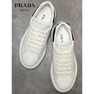 PRADA - PRADA プラダ スニーカー トライアングルロゴ 白 ホワイト 極