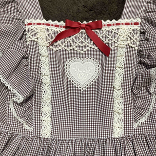 Petite Gingham Heartジャンパースカート