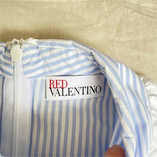 RED VALENTINOレッドヴァレンティノ ストライプフリルブラウス