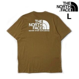 ザノースフェイス(THE NORTH FACE)のノースフェイス THROWBACK 半袖 Tシャツ(L)茶 180902(Tシャツ/カットソー(半袖/袖なし))