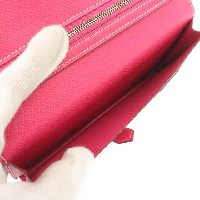 エルメス 二つ折り長財布 ベアンスフレ □Q刻印 2013年製造 ピンク
