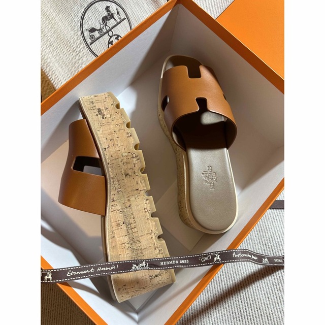 開店記念セール!】 - Hermes 新品未使用エルメスサンダル ナチュラル