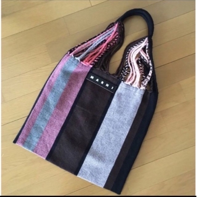 マルニ ピンク クロシェ製 MARNI MARKET HAMMOCKバッグ - ハンドバッグ