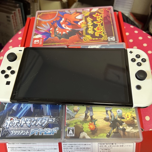 Nintendo Switch 有機ELゲームソフト4種付き本体付属全部あり-