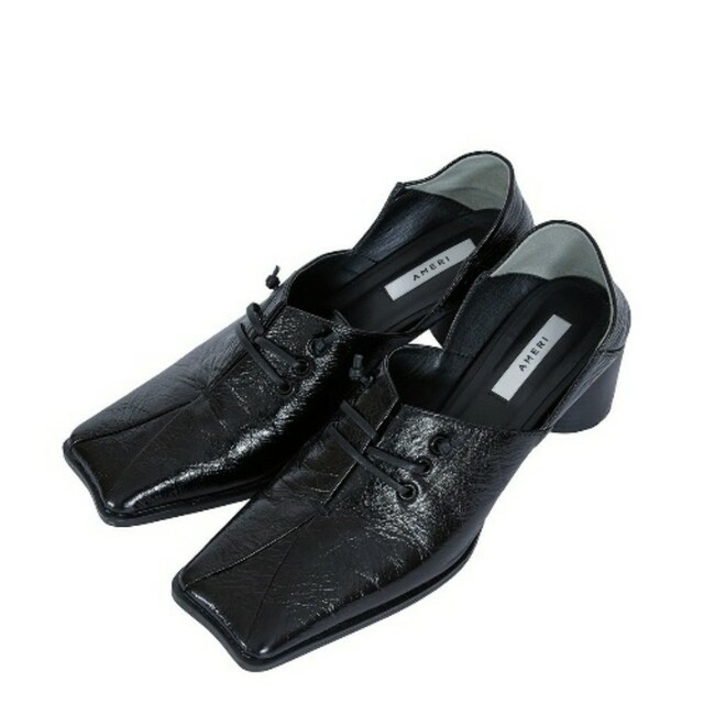 ameri UND 2WAY SQUARE LOAFERS 黒 Lサイズ靴/シューズ