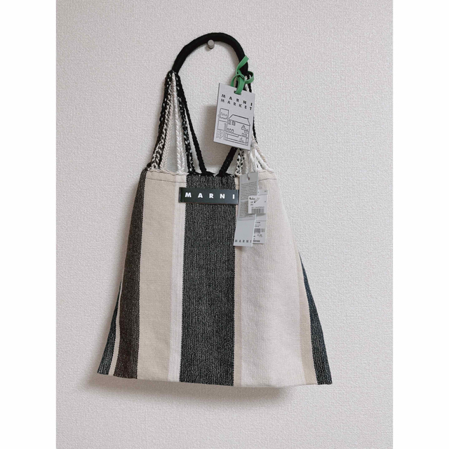 Marni - マルニ ハンモックバッグ アイボリーブルー マルニマーケット Marni - マルニ ハンモックバッグ アイボリーブルー マルニマーケット