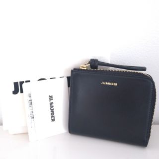 ジルサンダー(Jil Sander)のジルサンダー レザー ロゴ L字ファスナー 財布(財布)