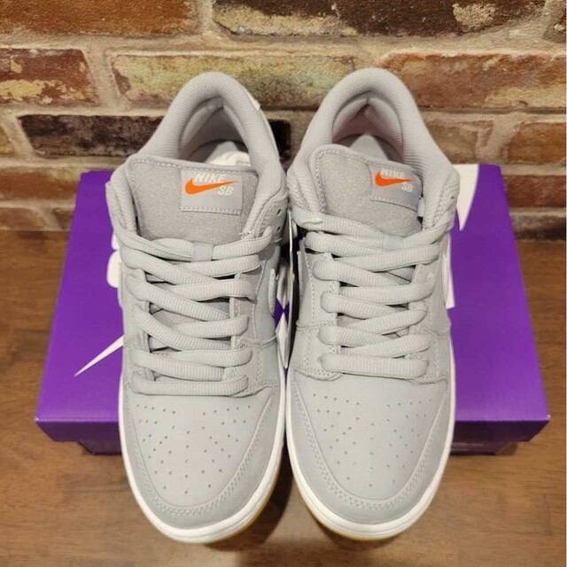 NIKE☆SB DUNK LOW Grey Gum27ダンクローナイキスケート